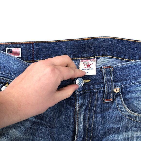 True Religion Jeans Size 36 RICKY Blue - Picture 8 of 11